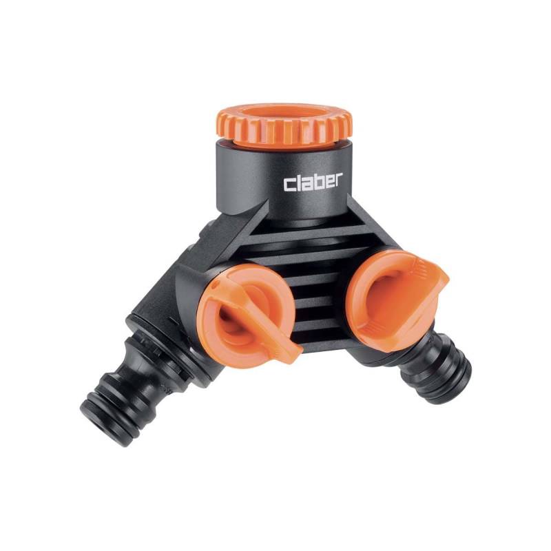 Claber | 8599 Double Tap Connector 3/4''