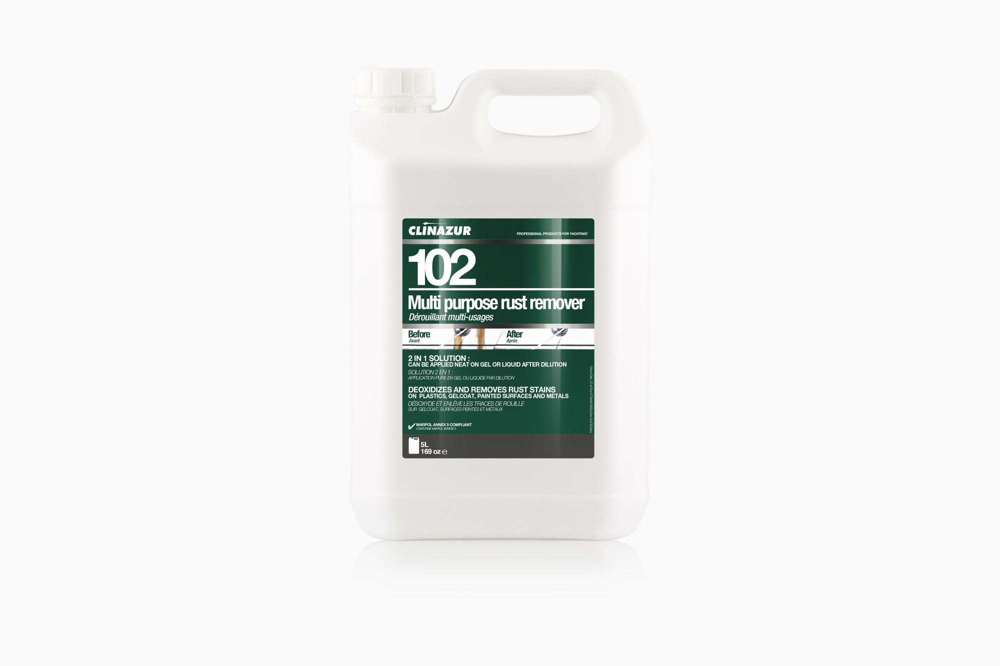 Clinazur | 102 Multi Purpose Rust Remover 5L