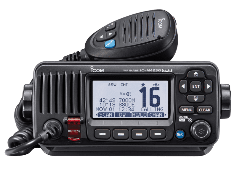 Icom | IC-M423GE Fixed Mount Class D DSC Marine VHF Transceiver with built-in GPS